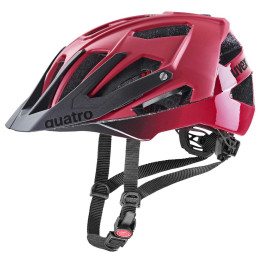 Fahrradhelm Uvex Quatro Cc 2023 rot/schwarz Dark Red - Black Mat