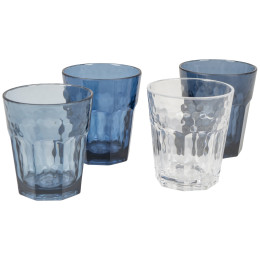 Set Gläser Bo-Camp Tumbler Mix & Match 200 ml - 4ks blau Blue