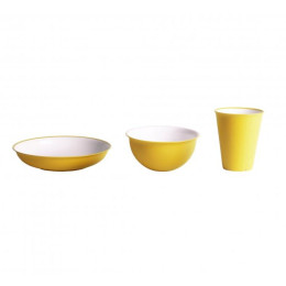 Geschirrset Omada Sanaliving Set 3pcs gelb