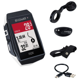 Fahrradcomputer Sigma ROX 11.1 EVO HR SET weiß white