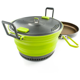 Geschirrset GSI Outdoors Escape Set 3 L Pot + Fry Pan hellgrün