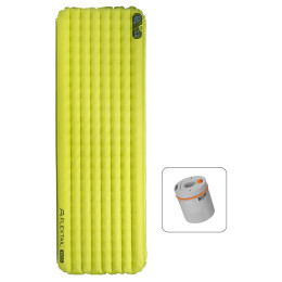 Aufblasbare Isomatte Flextail TINY Sleeping Pad R03 AVS - Regular Long 196 cm grün Green