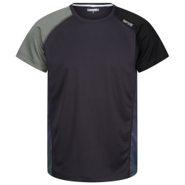 Herren-T-Shirt Regatta Corballis grau/grün Ash/Agave Green