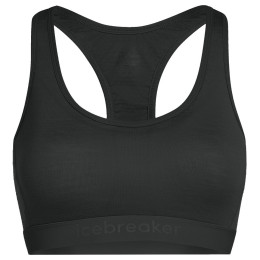 Büstenhalter Icebreaker W Mer 125 ZoneKnit Racerback Bra schwarz black