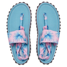 Damensandalen Gumbies Slingback Neon Palm blau/rosa modrá/růžová