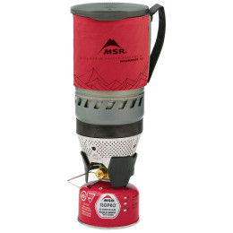 Gaskocher MSR WindBurner Stove System 1,0 l rot red