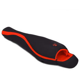 Schlafsack Zulu Ultralight 900 / 185 cm rot/schwarz red / black