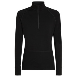 Herren-Funktionsshirt Icebreaker Men Mer 200 ZoneKnit LS Half Zip schwarz Black