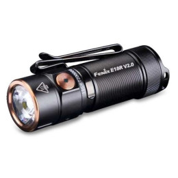 Aufladbare Taschenlampe Fenix E18R V2 schwarz black