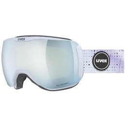 Damen Ski-Brille Uvex Downhill 2100 CV WE weiß/lila arctic blue matt SL/white-green