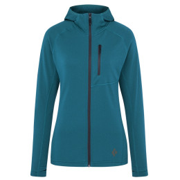 Damen Funktions-Sweatshirt Black Diamond Coefficient Fleece Hoody blau Azurite