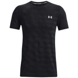 Herren-Funktionsshirt Under Armour Seamless Radial SS schwarz Black / / Mod Gray