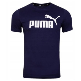 Herren-T-Shirt Puma ESS Logo Tee dunkelblau Blue