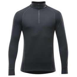 Herren-Rollkragenpullover Devold Duo Active Man Zip Neck schwarz Black