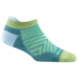Damensocken Darn Tough Run No Show Tab Ultra-Lightweight grün aqua