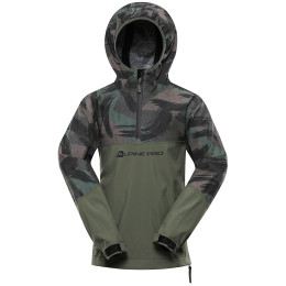 Kinder-Softshell-Jacke Alpine Pro Gibbo grün olivine