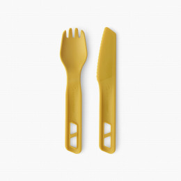Besteckset Sea to Summit Passage Cutlery Set 2 Piece gelb