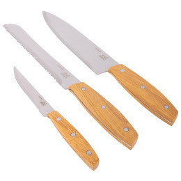 Messer-Set Bo-Camp Bethnal 3 pcs braun/silber Brown