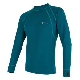 Herren-T-Shirt Sensor Double Face lang. Saphir-Hülse blau Sapphire