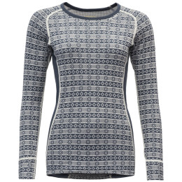 Damen-Funktionsshirt Devold Alnes Woman Shirt schwarz/weiß Night