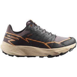 Damen Laufschuhe Salomon Thundercross Gore-Tex grau/schwarz Shark / Black / Papaya