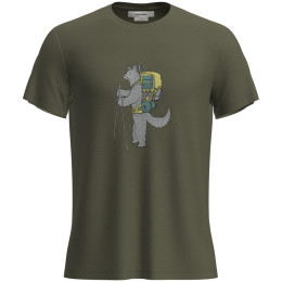 Herren-Funktionsshirt Icebreaker M Mer Core SS Tee Tech Head grün Loden