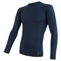 Herren-Funktionsshirt Sensor Merino DF Langarm blau DeepBlue
