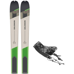 Skialp-Set Salomon MTN 86 PRO + Riemen grau Gy/Gr