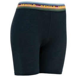 Damen Funktionsshorts Devold Lauparen Merino 190 Boxer Wmn schwarz/grau INK