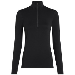 Damen-T-Shirt Icebreaker W Mer Core Heavyweight LS Half Z schwarz Black