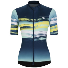 Damen-Radtrikot Dare 2b AEP Stimulus Jersey blau Mint Green Paint Print