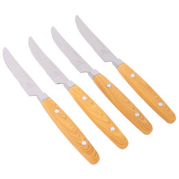 Messer-Set Bo-Camp Braintree 4 pcs braun/silber Brown