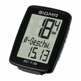 Fahrradcomputer Sigma BC 7.16 kabelgebunden schwarz