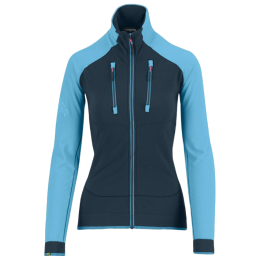 Damen Funktions-Sweatshirt Karpos Alagna Evo W Jacket blau/hellblau Midnight/Blue Atoll