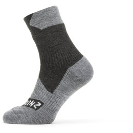 Wasserdichte Socken SealSkinz Bircham schwarz/grau Black/Grey Marl