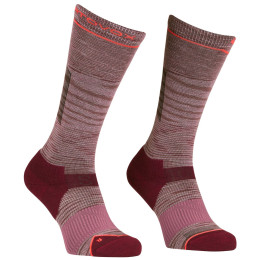Damensocken Ortovox Ski Tour Lt Comp Long Socks W rosa mountain rose blend