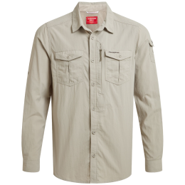 Herrenhemd Craghoppers NosiLife Adventure Long Sleeved Shirt III beige Parchment