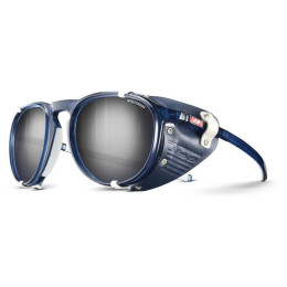 Sonnenbrille Julbo Millenium L Sp 4 dunkelblau/weiß Shiny Translucent Blue / Blue / White