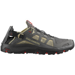 Herrenschuhe Salomon Techamphibian 5 grau Pewter / Moth / Fiery Red