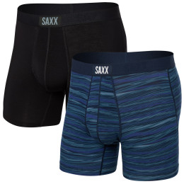 Boxershorts Saxx Vibe Super Soft Bb 2Pk schwarz/blau surge spacedye/navy