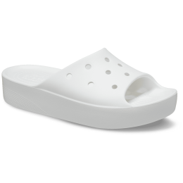 Damenpantoffeln Crocs Platform slide weiß White