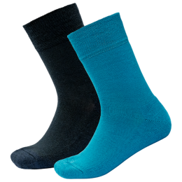 Kindersocken Devold Daily Merino Medium Sock 2Pk Kid blau MOON MIX