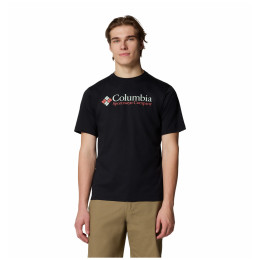 Herren-T-Shirt Columbia CSC Basic Logo Tee schwarz/rot Black, CSC Retro Logo