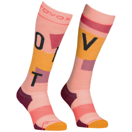 Damen-Kniestrümpfe Ortovox Freeride Long Socks Cozy Women's rosa Bloom