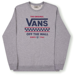Herren-Sweatshirt Vans Stackton Crew grau Grey Hthr