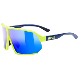 Sportbrille Uvex Sportstyle 237 gelb/blau Yellow Blue Matt/Mirror Blue
