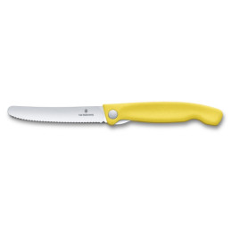 Klappmesser Victorinox Swiss Classic - gewellte Klinge gelb Yellow