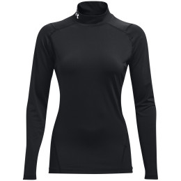 Herren-T-Shirt Under Armour HG Armour Comp Mock LS schwarz Black / / White