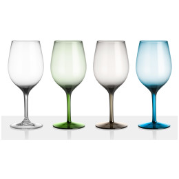 Set Gläser Brunner Wineglass Onda/Jazz set durchsichtig