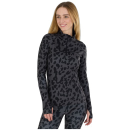 Damen-Funktionsshirt Fundango Yade II Baselayer Top schwarz/grau scratch